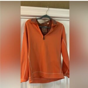 Men’s Tommy Bahama Vibrant Orange Half-Zip Pullover
